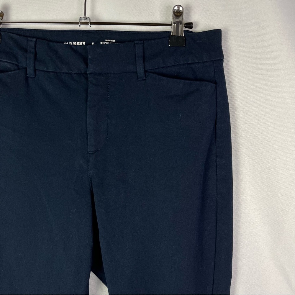 Old Navy High Rise Pixie Flare True Navy Pant‎ 6 - Picture 5 of 5